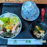 大助 寿し - 三色丼