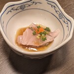 博多もつ鍋 徳永屋 - お通しのさわら