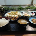 万盛寿し - カキフライ定食１０５０円