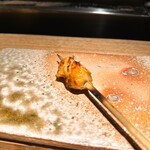 炭割烹 新谷 - 熊野地鶏テール ◎