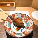 炭割烹 新谷 - つくねタレ ◎今日のつくね、めっちゃ美味い