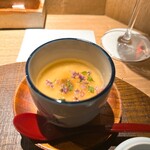 炭割烹 新谷 - 自家製茶碗蒸し ◎