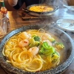 魔法のパスタ - ガーリックシュリンプ