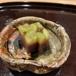 鮨ひろ瀬 - シャインマスカットと水羊羹