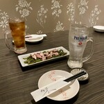 海鮮炭火原始焼き 日本酒 のど黒炭魚 - 