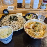 そば処 井むら - 料理写真:エビ丼と蕎麦のセット