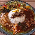 BOTANI：CURRY - ボタニカリーとポージョカリーのあいがけ