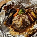 森のレストラン ライアン - ライアン包み焼ハンバーグセット（1950円）