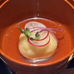 野乃庵 - 旬野菜の野々庵コース(￥6,600)　箸休めの温かいお料理