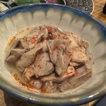 鶏屋 香車 - 白レバーの冷製アヒージョ