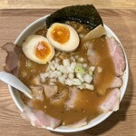 塩ラーメン空海 - 味噌ラーメン大蒜ラード