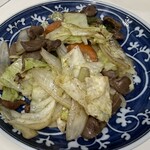 藤鉄板焼 - 野菜炒め(砂ずり入り) 600円