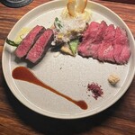 渋谷 Blue bird - 【黒毛和牛グリルとローストビーフの食べ比べ】