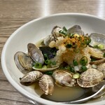 ひさご - アサリの酒蒸しポン酢かけ
