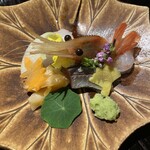 シャレーアイビー 定山渓 - 本日の鮮魚　牡丹海老　さんま　つぶ貝　白身