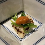 シャレーアイビー 定山渓 - 帆立　ハスカップ黄身鮓