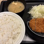 松屋 - とんかつ定食ご飯特盛！アプリクーポン利用で600円税込
