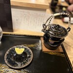 炉端割烹 炭なじ - 松茸の土瓶蒸し。言わずもがな…