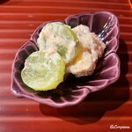 吉左エ門、 - シャインマスカットとクィーンルージュの白和え