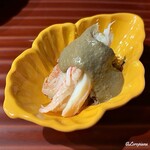 323623400 - 解禁になった若狭産 紅ずわいがにの蟹みそ掛け