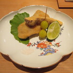 鮨 さかい - 牡蠣(北海道仙鳳趾)、松茸(中国雲南省)、銀杏(熊本玉名)