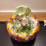 京氷ゆきみ庵 - 中から抹茶シロップと紅はるかの焼き芋！