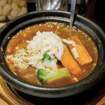 ホットスプーン - 料理写真:野菜牛すじ煮込みカレー＋焼きチーズトッピング