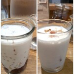 CHALO - さつまいもとかぼちゃのミニチェー250円、いちじくのチェー300円✨️スイーツがあるのも嬉しい♡ココナッツミルクと白いタピオカやあずき、フルーツのミニデザートです♪