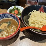 三田製麺所 - 2025/10/12 ランチで利用。特濃つけ麺＋明太子飯(小)セット(1,460円)