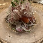 たきび炉端 ふく炉 - 大根系のサラダだったかと