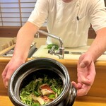 323633541 - 土鍋で金目鯛