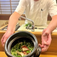 赤坂とゝや魚新 - 土鍋で金目鯛
