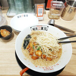 河童ラーメン本舗  - 河童ラーメンニンニクトッピング