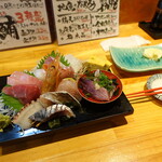 大船 天然や - 刺身盛り合わせ