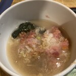 釣船茶屋ざうお - 漁師丼にだし汁を投入