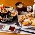 串揚げ 和が家 - 『出汁香る旬菜プレート＆串揚げ10種』コース