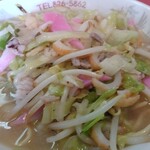 翠雲閣 - チャンポンと炒飯小のセット