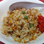 翠雲閣 - チャンポンと炒飯小のセット