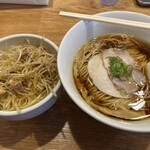 らぁ麺 はやし田 - 料理写真:醤油ラーメンとねぎチャーシュー丼