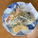 蛙の子 - ★天ぷら麦きり(1100円税込）大盛（100円税込）★