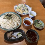 蛙の子 - ★天ぷら麦きり(1100円税込）大盛（100円税込）★