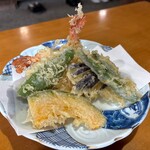 蛙の子 - ★天ぷら麦きり(1100円税込）大盛（100円税込）★