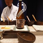 鳥さき - 冷酒半合(広島県:瑞冠ひやおろし)