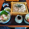 南部家敷総本店 - ミニねぎとろ丼とざるそばのセット