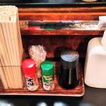 魚笑 - 卓上調味料など