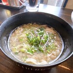 麺屋 承太郎 - 肉汁つけ麺。スープ。豚バラが。