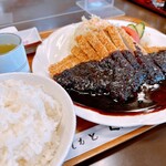 くいしん坊 - ジャンボみそかつ定食（ご飯大盛）