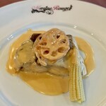 マリーン・ルージュ - 真鯛のソテー ウニ風味のクリームソース