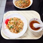 味楽 - ソース焼きそば ミニ & 回鍋肉を合体させる計画。(笑)