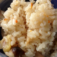 梅の花 横浜スカイビル店 - 栗としめじの炊き込みご飯
